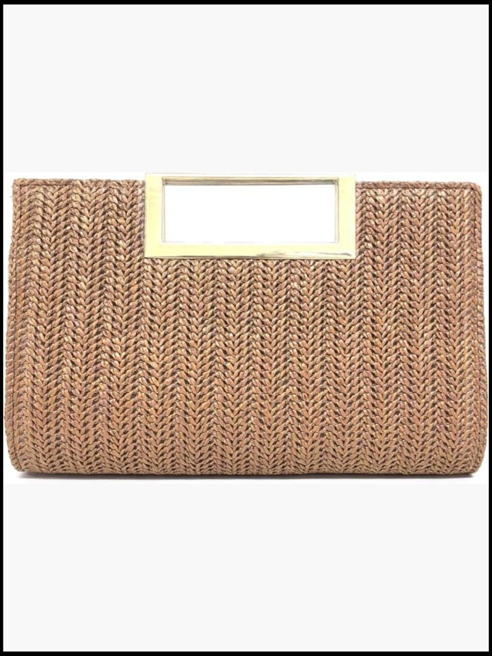 Straw Clutch Purses Summer Woven Top Handle Crossbody Beach Bag Wicker Handbag